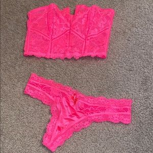 VS HOT PINK matching set sexy and fun
